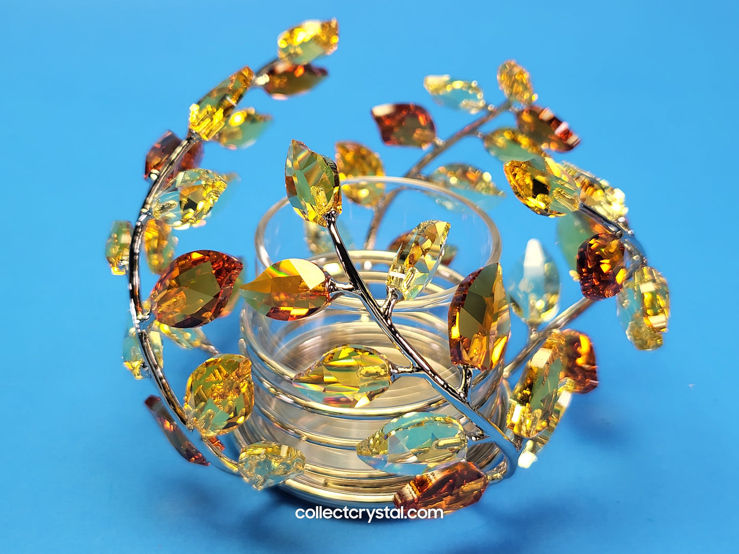 TEA LIGHT – LEAVES TOPAZ 854112