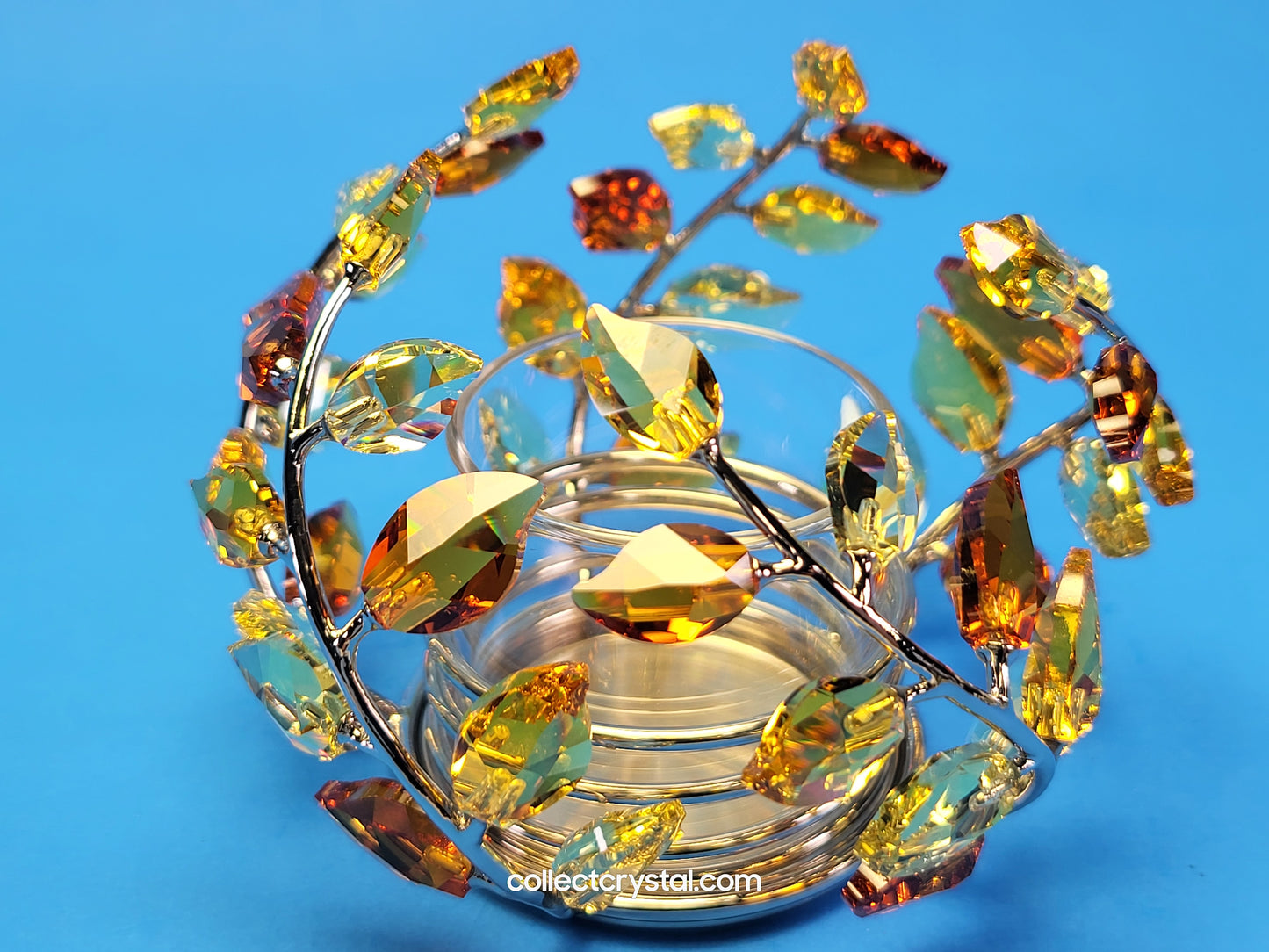 TEA LIGHT – LEAVES TOPAZ 854112