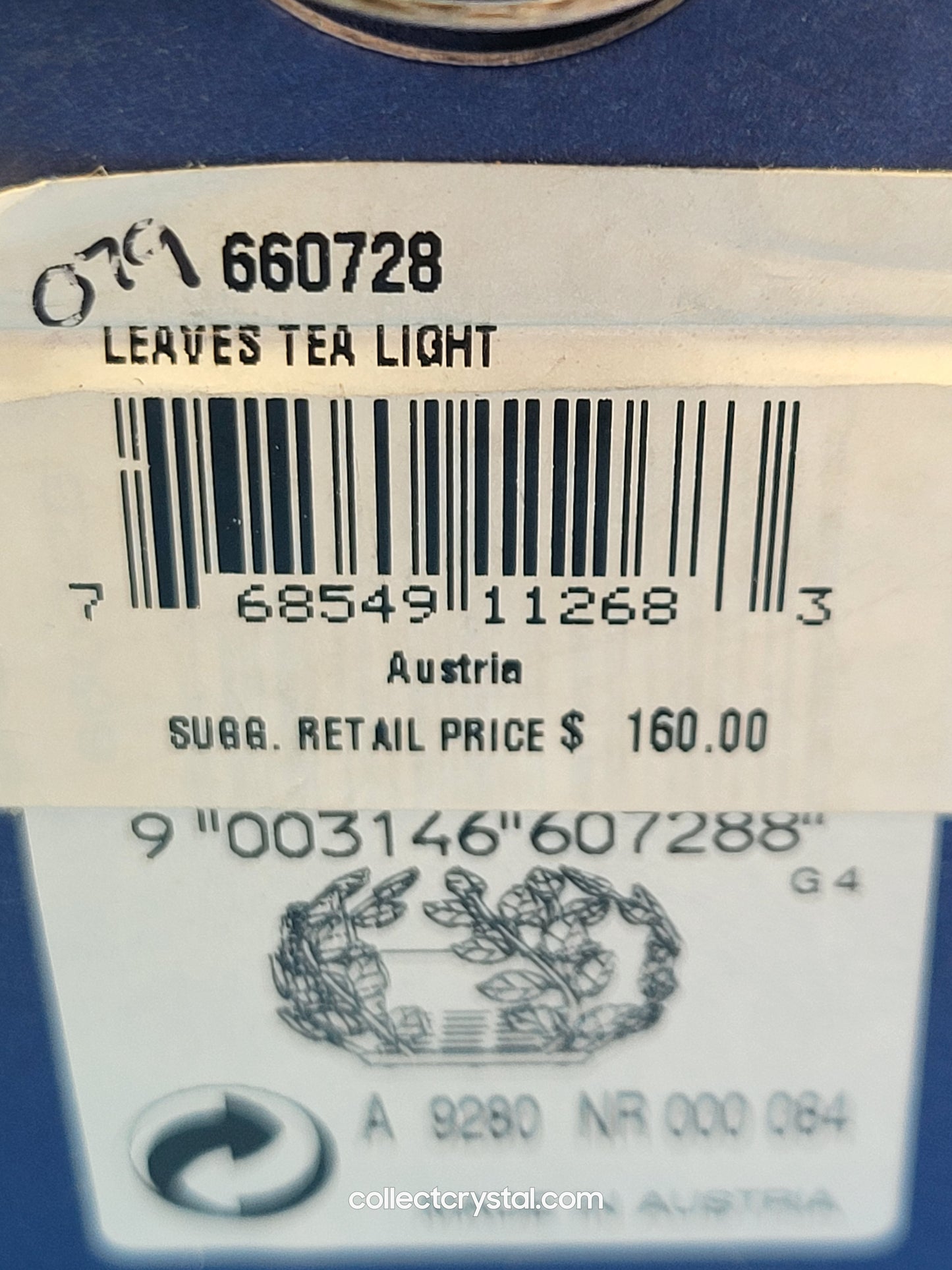 TEA LIGHT – LEAVES JONQUIL 660728