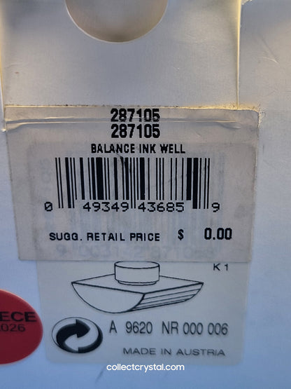 Swarovski Giftware - Daniel Home Accessories Balance Ink Well # 287105
