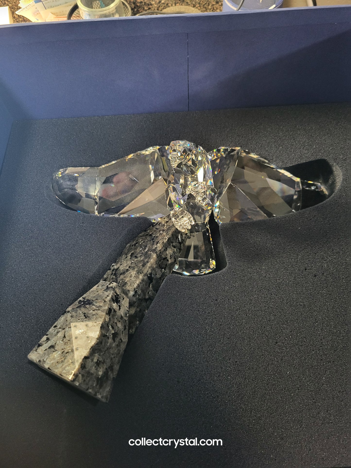 Eagle on Granite Base Soulmate Figurine 874456