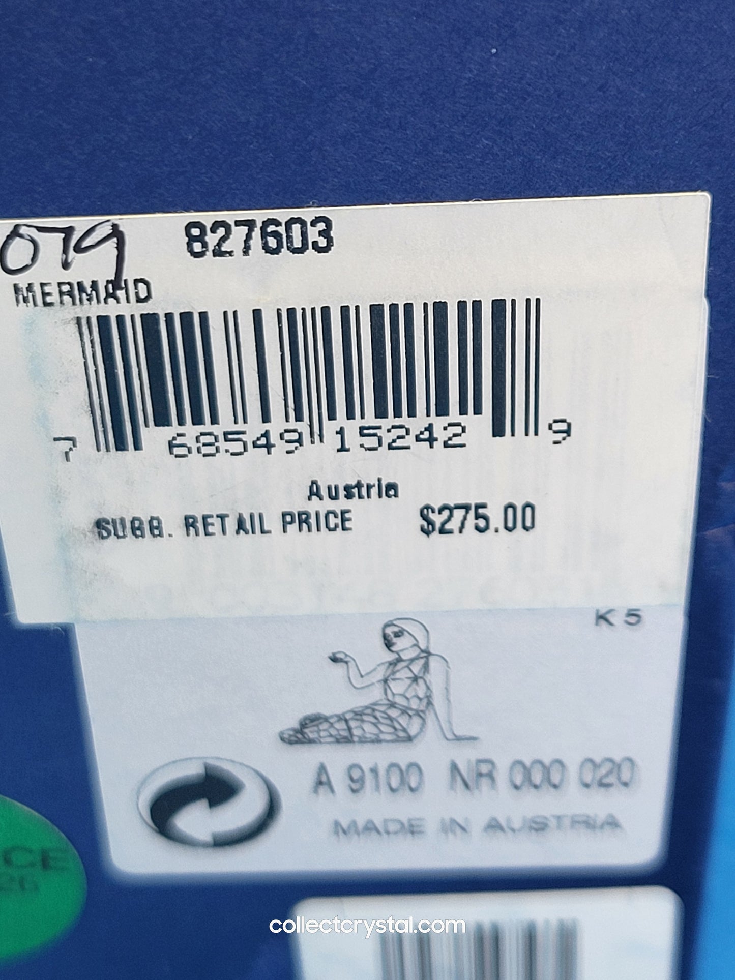Mermaid holding pearl MIB # 827603