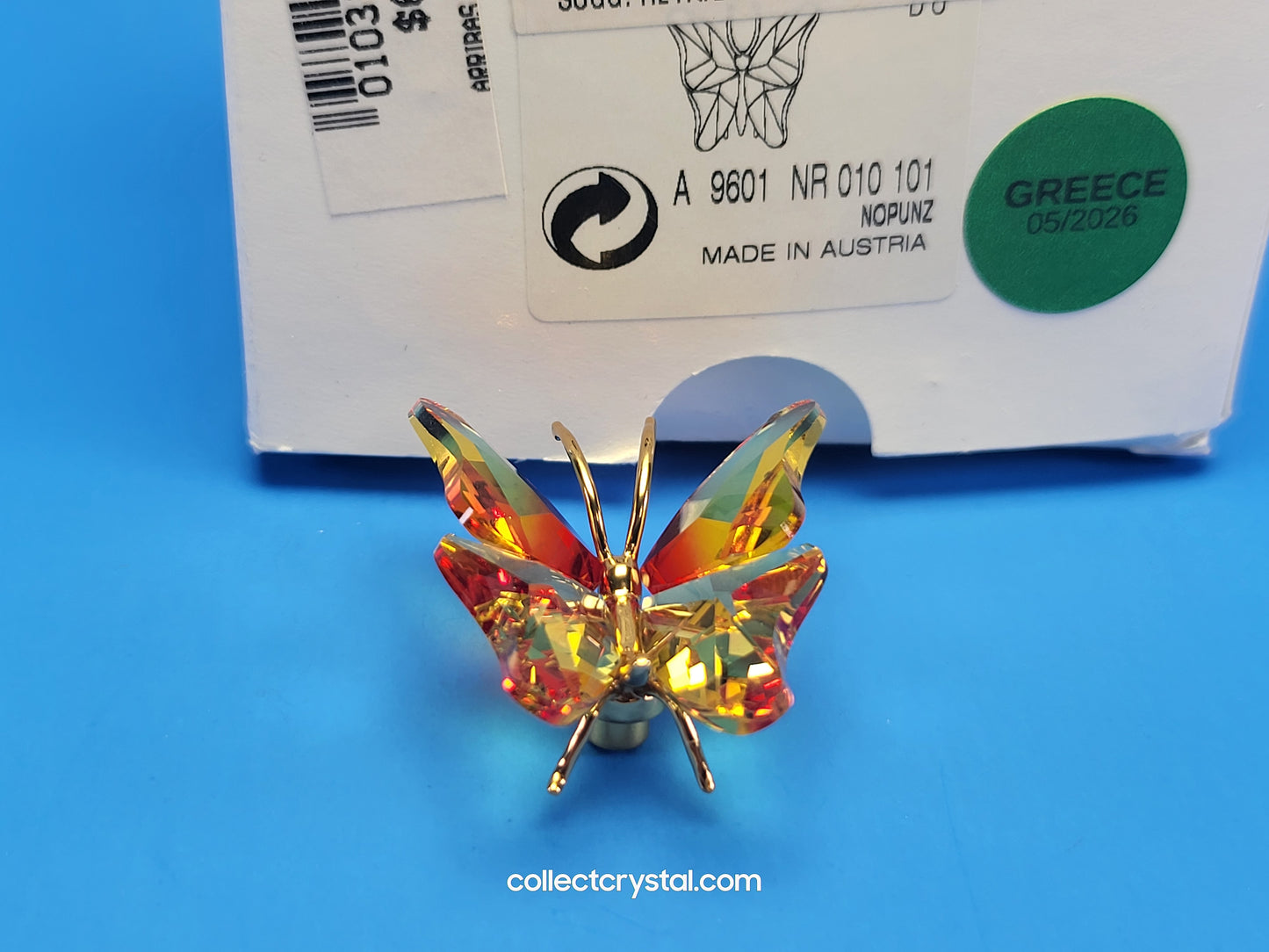 PARADISE BUGS OBJECT – BUTTERFLY ABALA FIRE-OPAL SMALL 250426