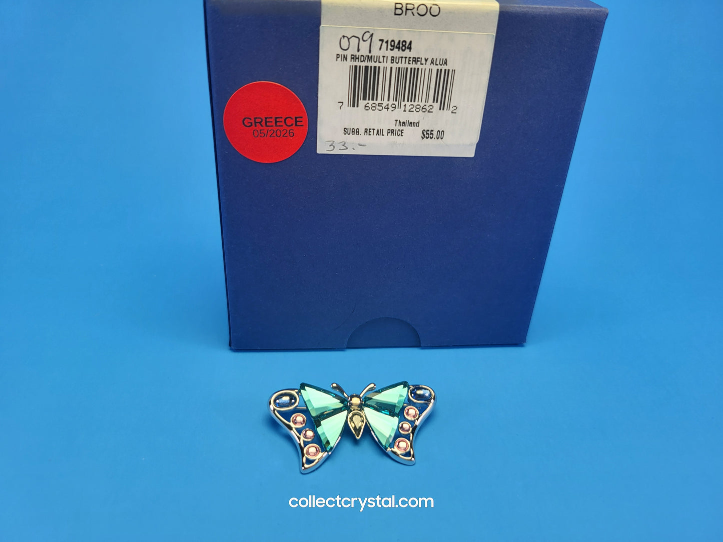 PARADISE BUGS BROOCH – BUTTERFLY ALUA INDICOLITE - Version 1 # 719484