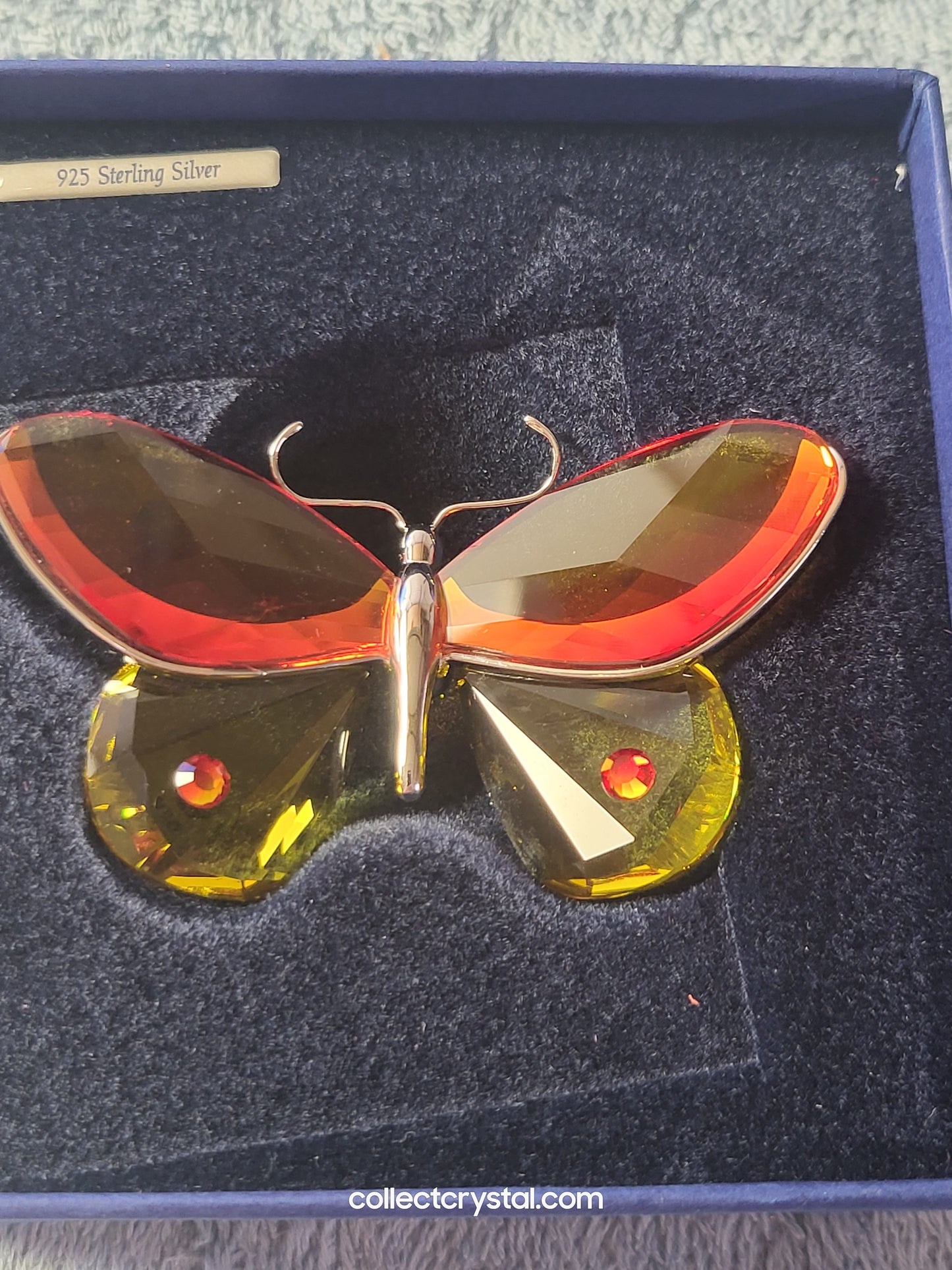 PARADISE BUGS OBJECT – BUTTERFLY ARBOREA FIRE-OPAL & Leaf # 622733