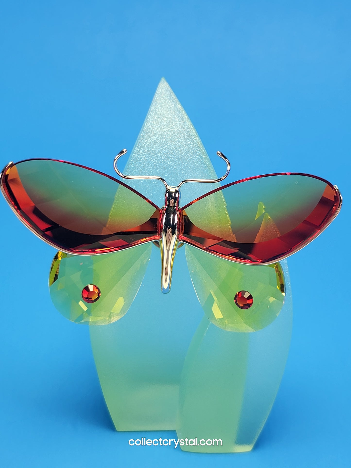PARADISE BUGS OBJECT – BUTTERFLY ARBOREA FIRE-OPAL & Leaf # 622733