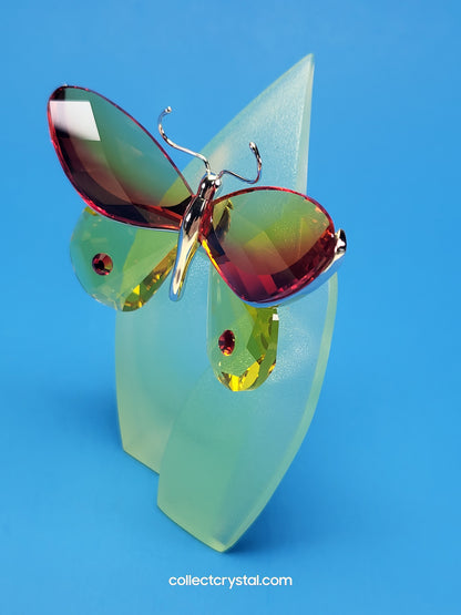 PARADISE BUGS OBJECT – BUTTERFLY ARBOREA FIRE-OPAL & Leaf # 622733