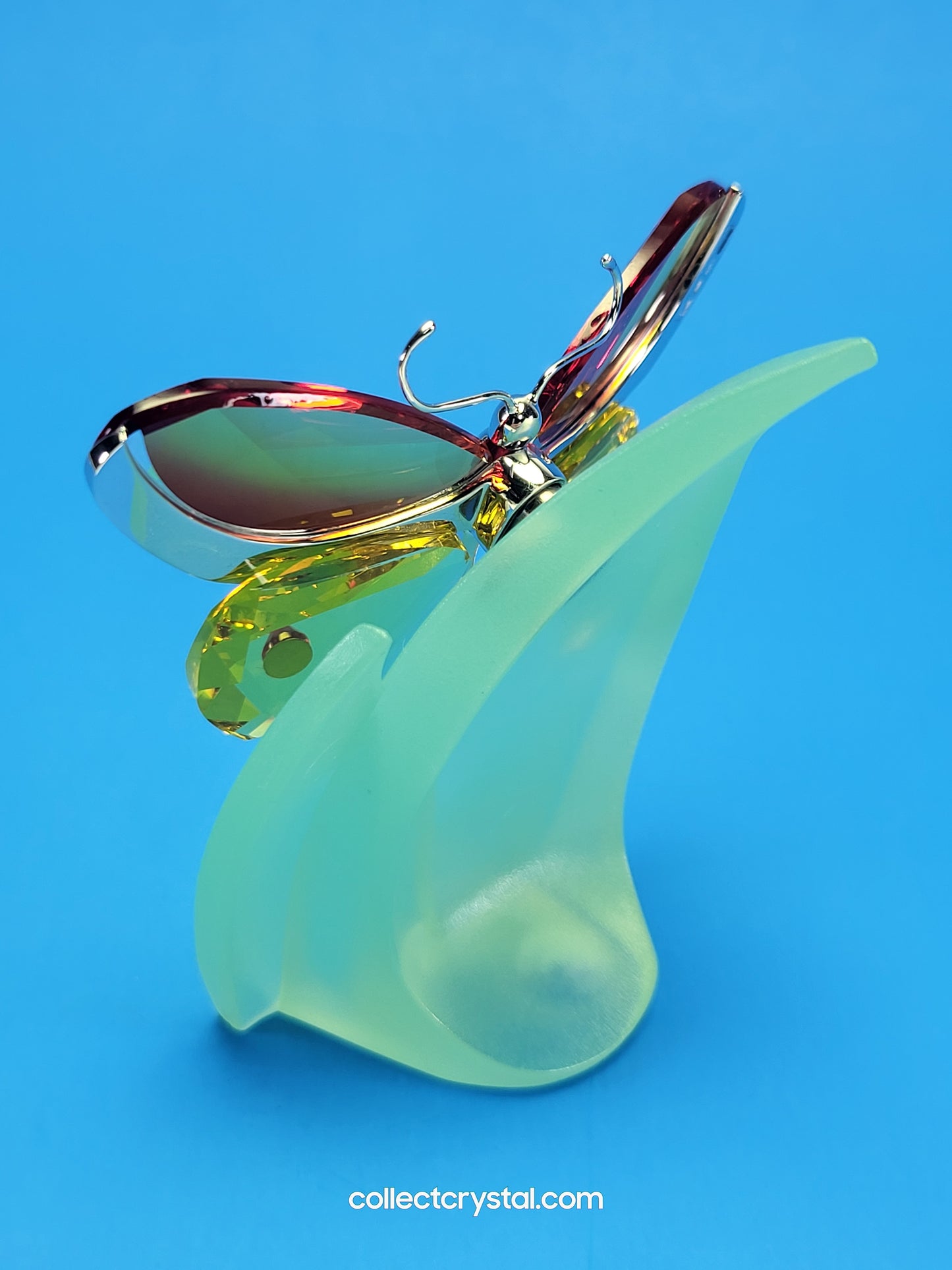 PARADISE BUGS OBJECT – BUTTERFLY ARBOREA FIRE-OPAL & Leaf # 622733