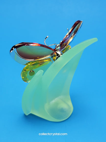 PARADISE BUGS OBJECT – BUTTERFLY ARBOREA FIRE-OPAL & Leaf # 622733