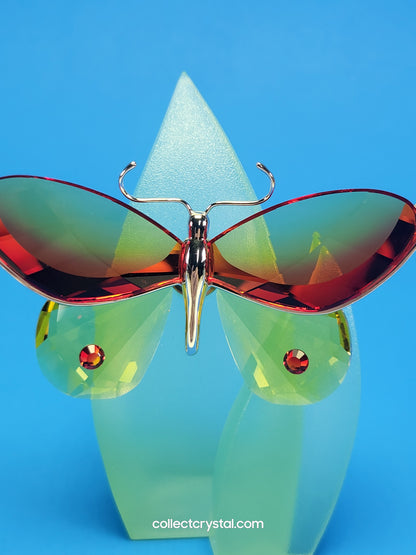 PARADISE BUGS OBJECT – BUTTERFLY ARBOREA FIRE-OPAL & Leaf # 622733