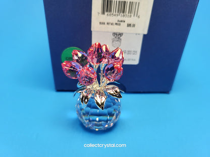 Memories Pink Tulips w Rhodium Leaves # 626874