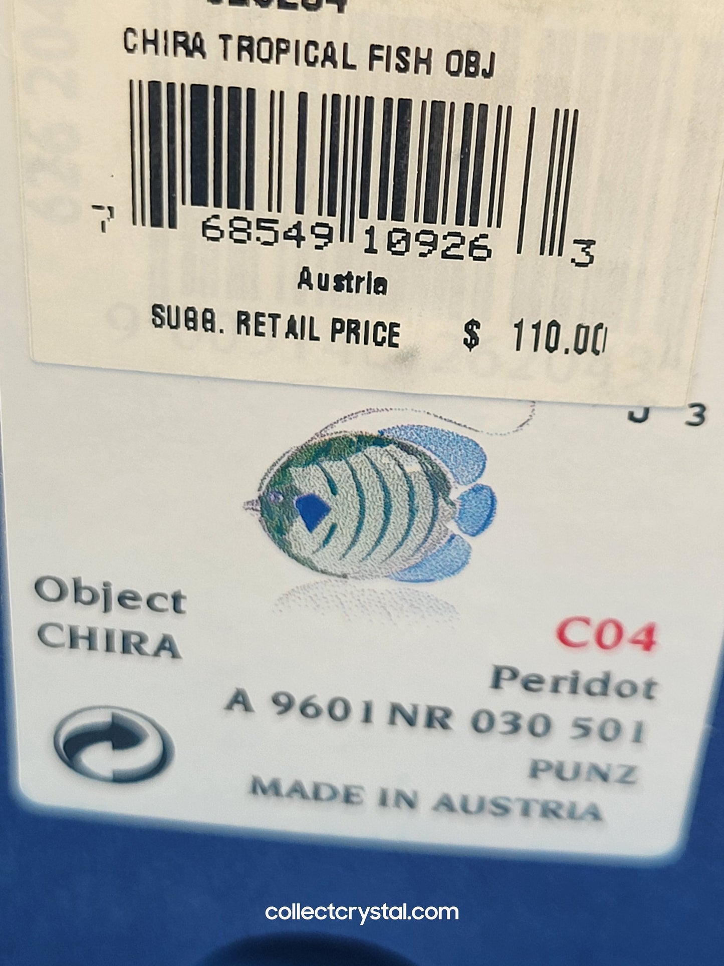 PARADISE FISH AND SOUTH SEA – OBJECT CHIRA PERIDOT 626204