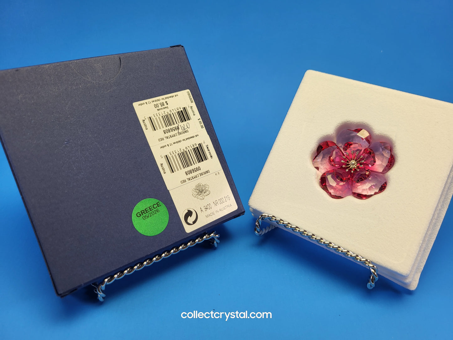 PARADISE FLOWERS – DAROSE CRYSTAL RED BLOSSOM # 956808 MIB