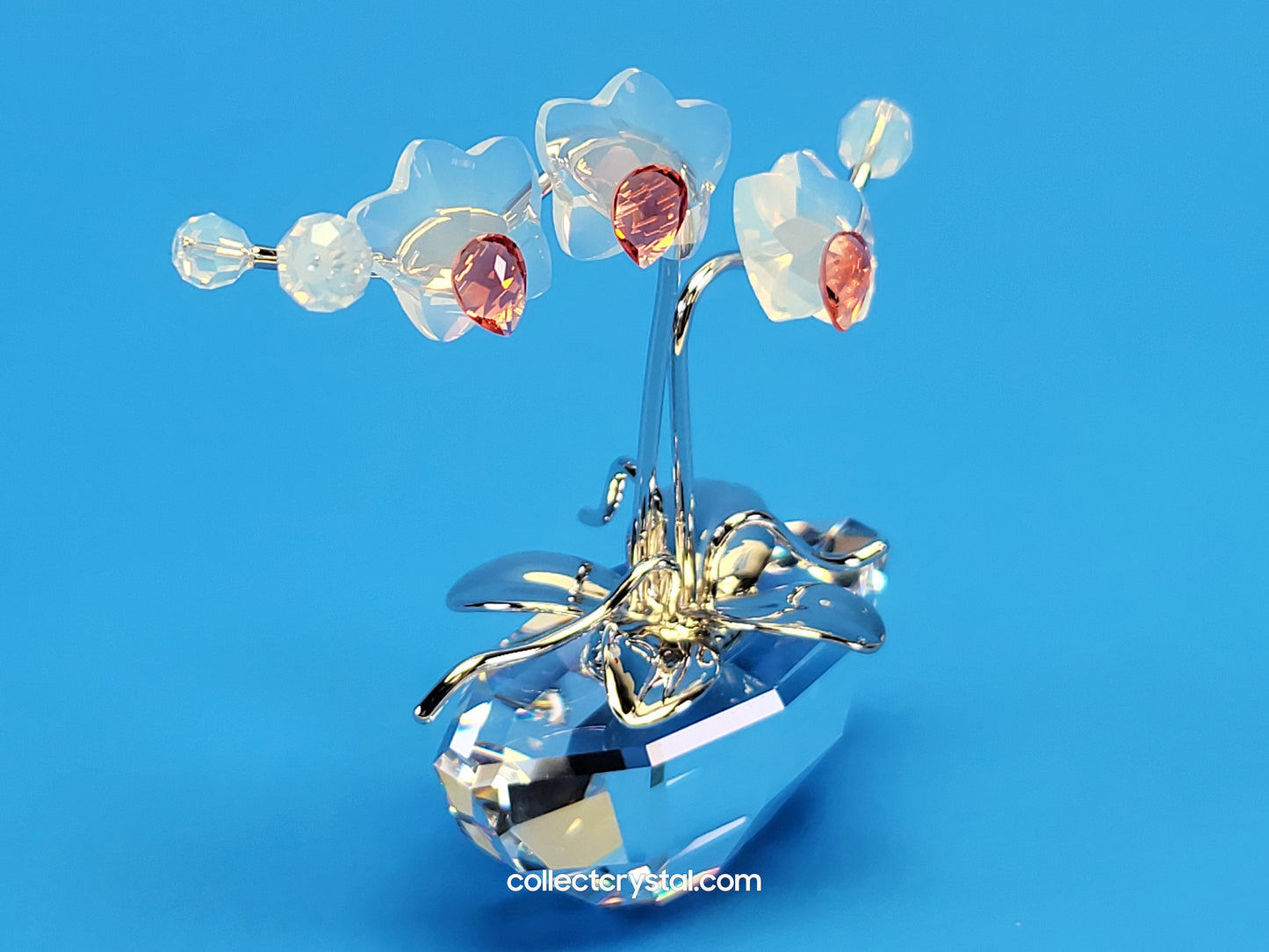MEMORIES – ORCHID Flowers in RHODIUM Pot # 869948