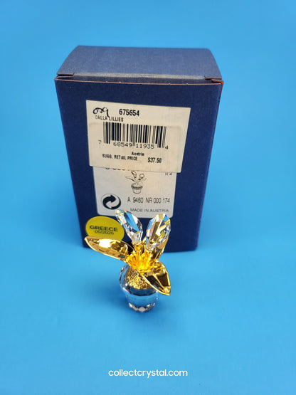 Memories Calla Lilies figurine # 675654 gold
