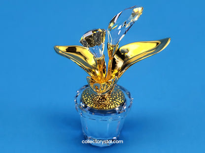 Memories Calla Lilies figurine # 675654 gold