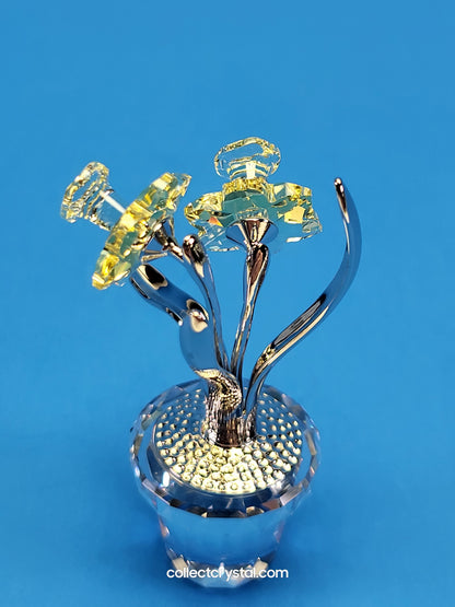 MEMORIES – NARCISSUS Flower n Pot in RHODIUM # 855898