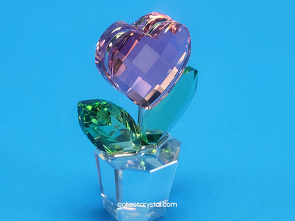 Happy Flower in a Clear Pot - Pink Heart - # 842858