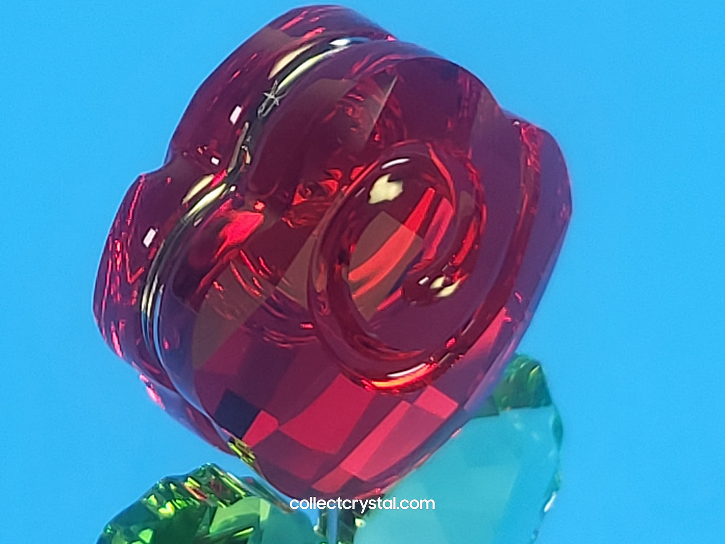 HAPPY FLOWERS - RED ROSE in clear pot # 855896 Mib