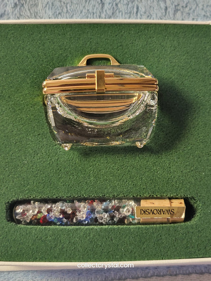 SECRETS – BEAUTY CASE GOLD W / CRYSTALS # 210819