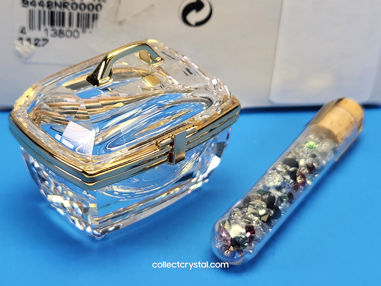 SECRETS – BEAUTY CASE GOLD W / CRYSTALS # 210819