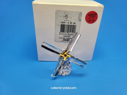 Crystal Memories Windmill Figurine Gold Journeys # 266301