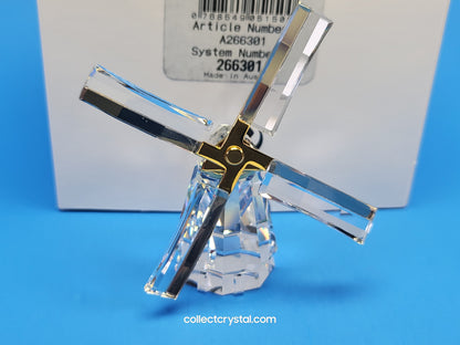 Crystal Memories Windmill Figurine Gold Journeys # 266301