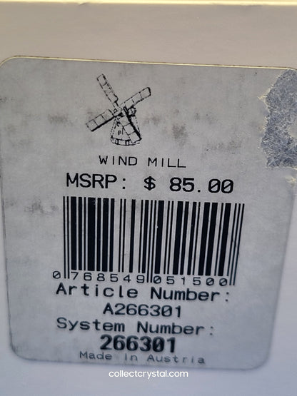 Crystal Memories Windmill Figurine Gold Journeys # 266301