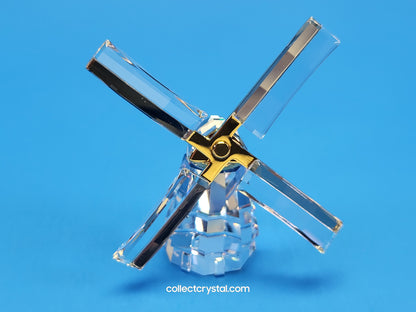 Crystal Memories Windmill Figurine Gold Journeys # 266301