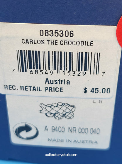 CARLOS THE CROCODILE # 835306 PULL TOY FIGURINE