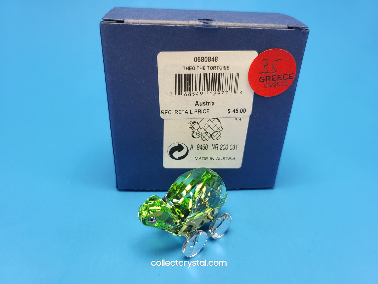 THEO THE TORTOISE 680848 PULL TOY FIGURINE