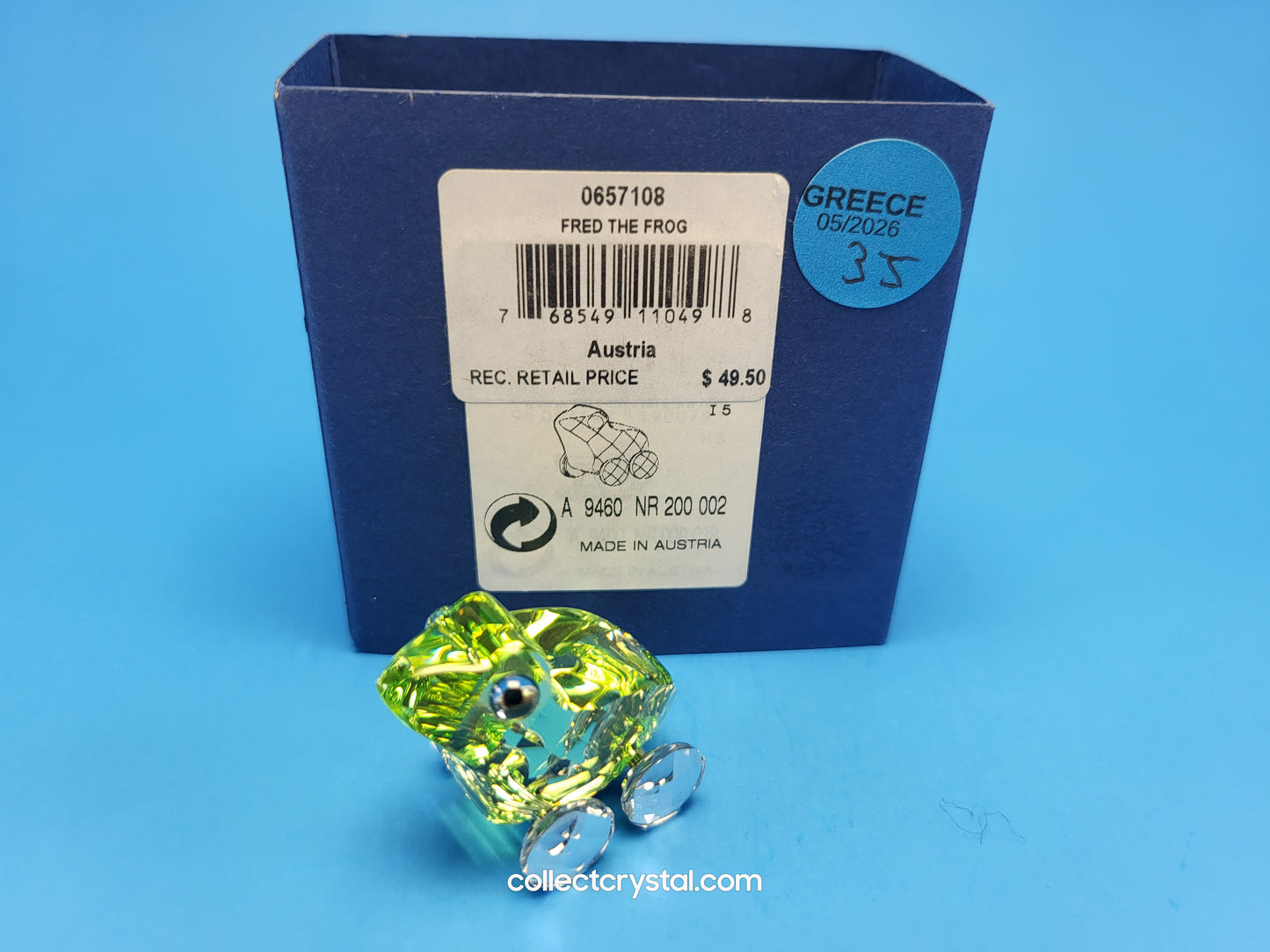 FRED THE FROG # 657108 PULL TOY FIGURINE