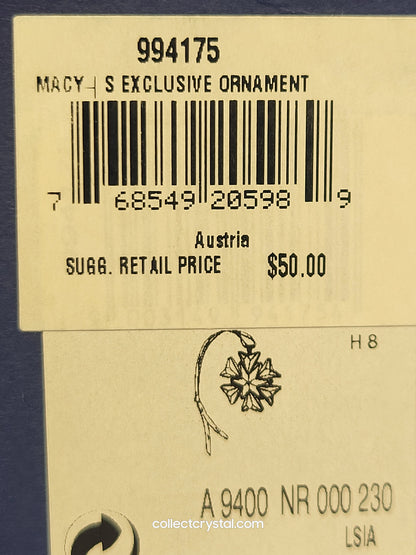 CHRISTMAS ORNAMENT – MACY’S 150TH ANNIVERSARY (2008) LITTLE 994175