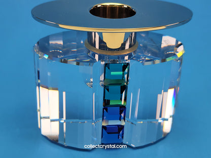 Giftware - CANDLEHOLDER – RAINBOW BLUE ZIRCON/SAPPHIRE 276704