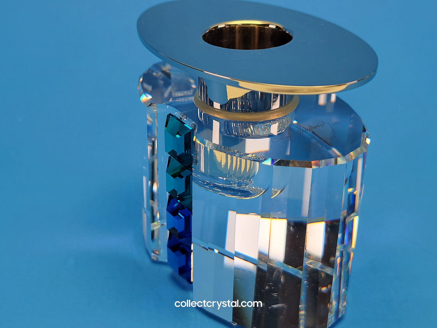 Giftware - CANDLEHOLDER – RAINBOW BLUE ZIRCON/SAPPHIRE 276704