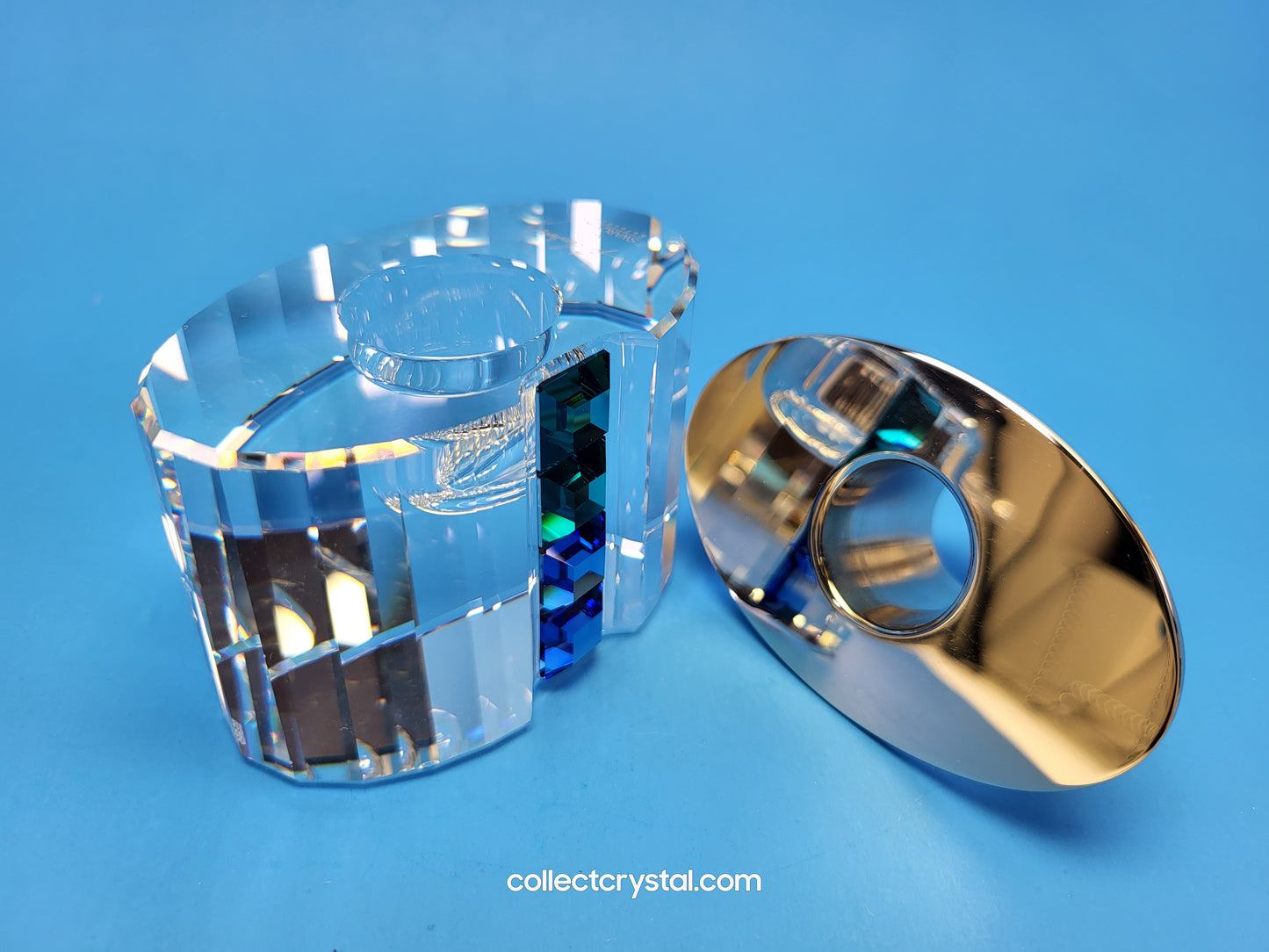 Giftware - CANDLEHOLDER – RAINBOW BLUE ZIRCON/SAPPHIRE 276704