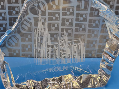 KOLN CATHEDRAL SOUVENIR REVERSED-ETCHED PAPERWEIGHT # 9503 M87 2A