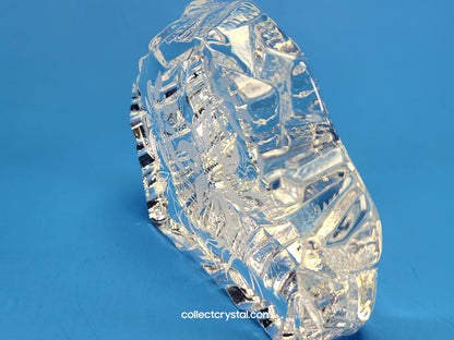 EDELWIESS FLOWERS SOUVENIR CRYSTAL REVERSED-ETCHED PAPERWEIGHT 9503 148 444