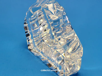 STAG & DOE DEER SOUVENIR REVERSED-ETCHED PAPERWEIGHT # 9503 M839