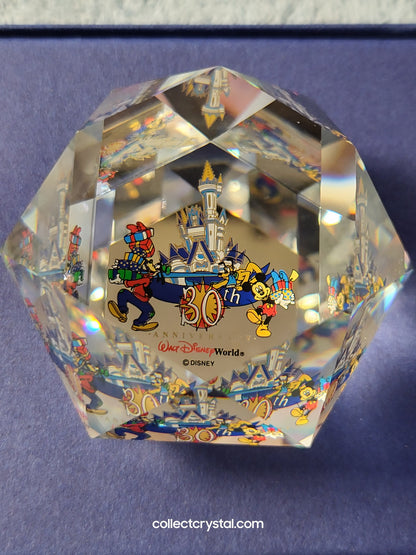 Arribas Disneyland 30th Anniversary Paperweight mib 566 / 750 # M6507