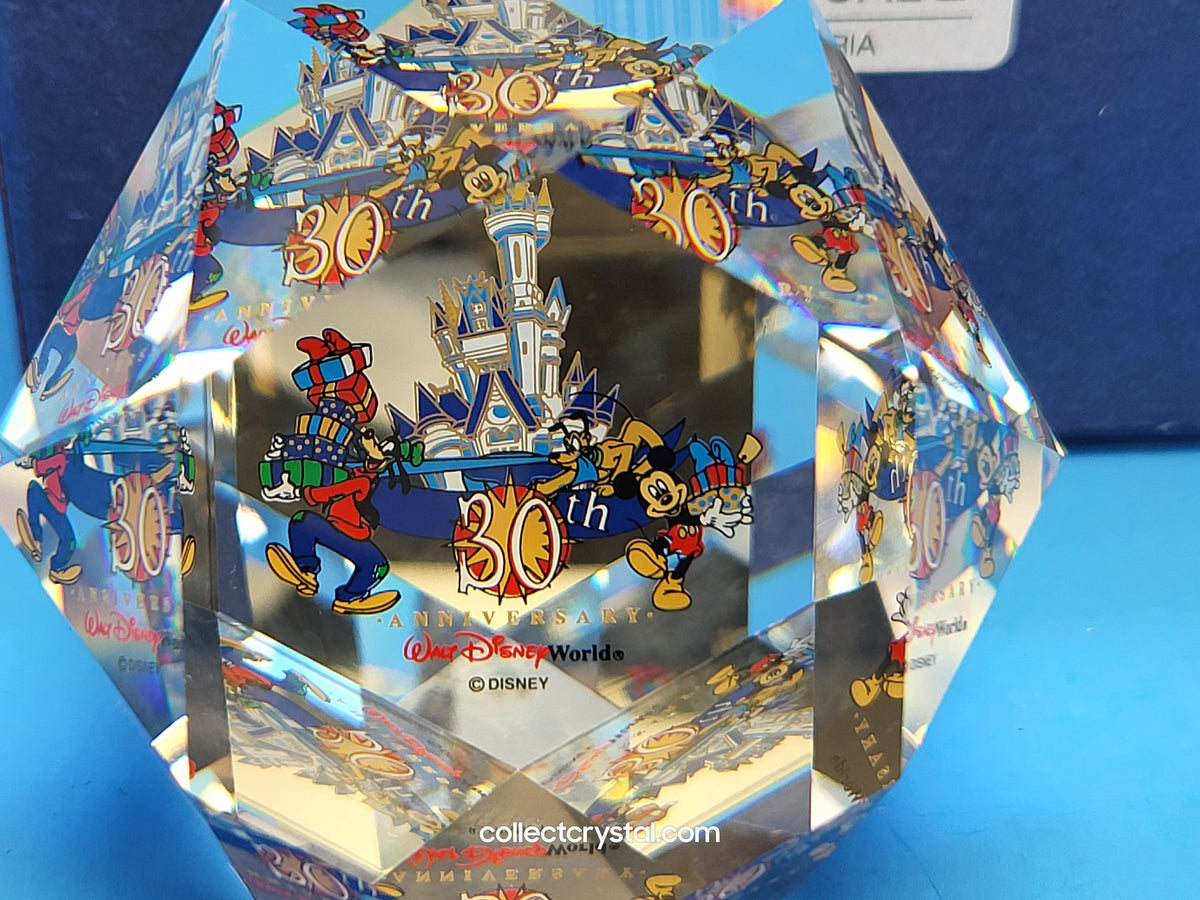 Arribas Disneyland 30th Anniversary Paperweight mib 566 / 750 # M6507