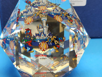 Arribas Disneyland 30th Anniversary Paperweight mib 566 / 750 # M6507