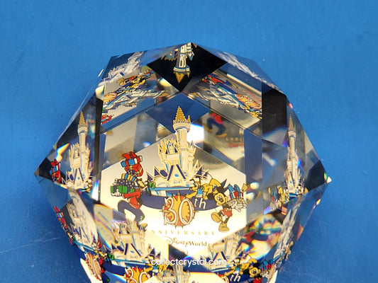 Arribas Disneyland 30th Anniversary Paperweight mib 566 / 750 # M6507