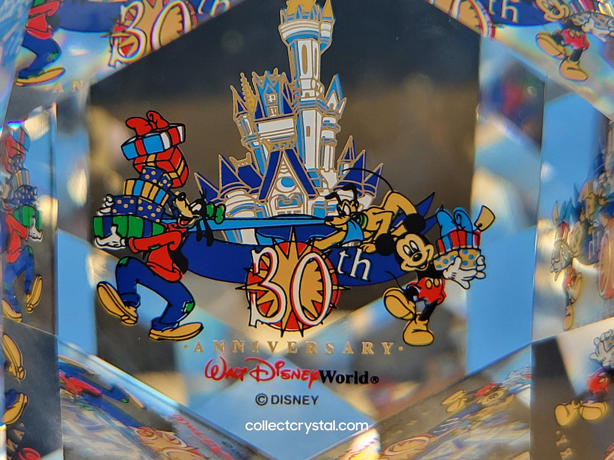 Arribas Disneyland 30th Anniversary Paperweight mib 566 / 750 # M6507