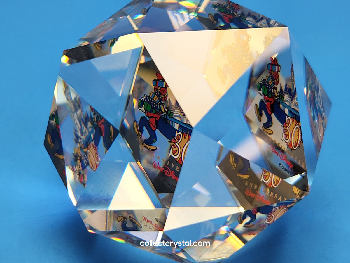 Arribas Disneyland 30th Anniversary Paperweight mib 566 / 750 # M6507