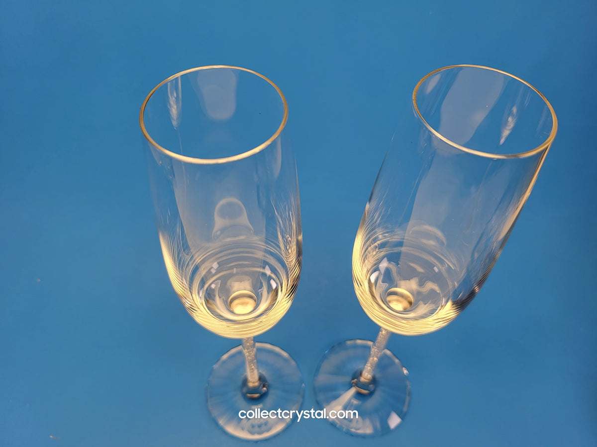 Crystalline Flutes - Champaign Glasses - Set of 2 Item # 255678