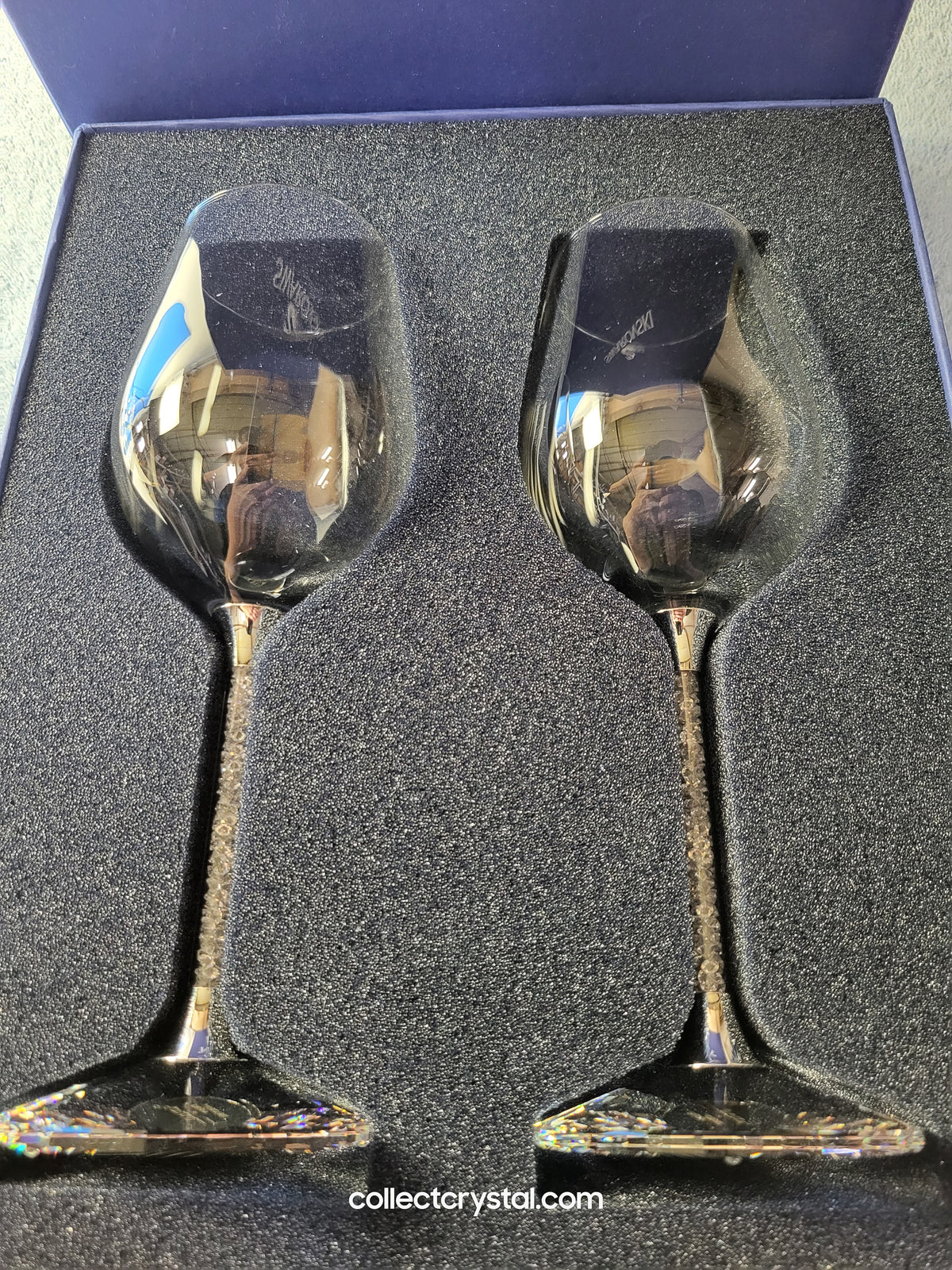 Crystalline White Wine Glasses Set of 2 Item # 1095947