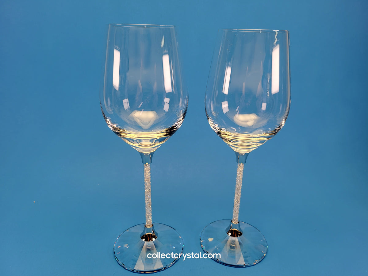 Crystalline White Wine Glasses Set of 2 Item # 1095947