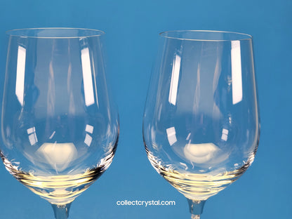 Crystalline White Wine Glasses Set of 2 Item # 1095947