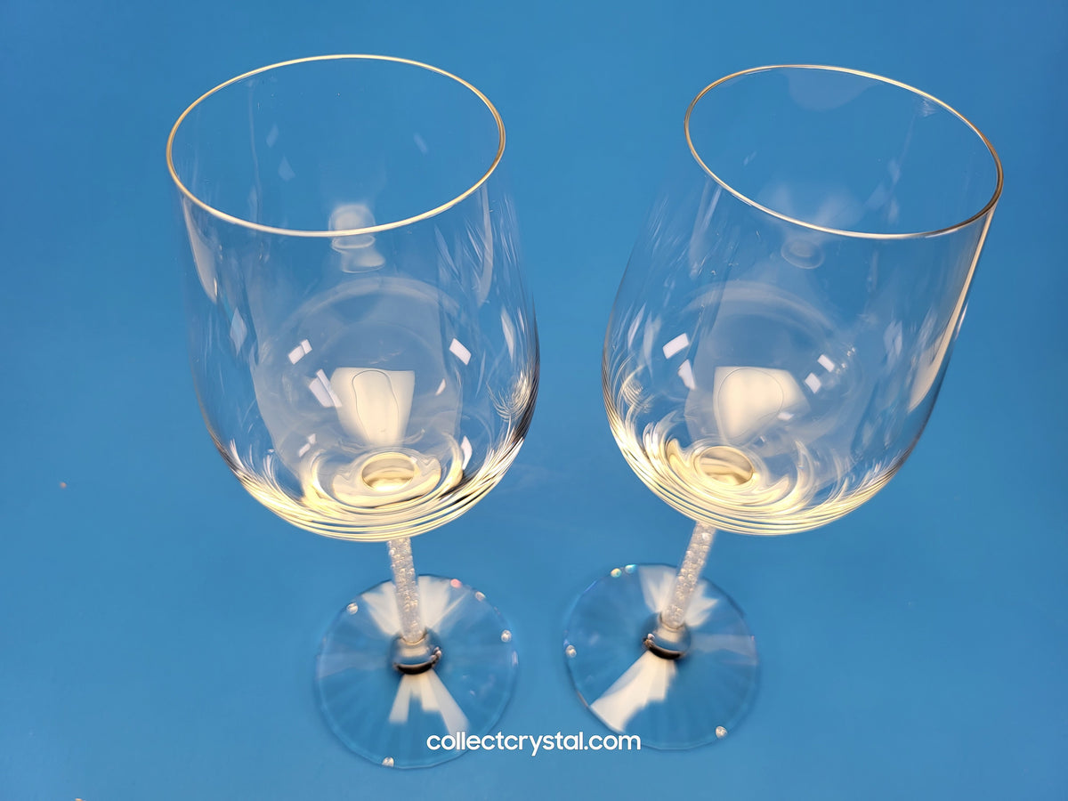Crystalline White Wine Glasses Set of 2 Item # 1095947